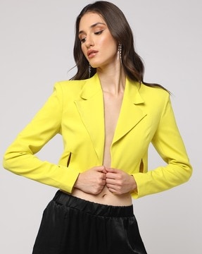 Lemon yellow store blazer