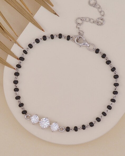 Mangalsutra bracelet in deals silver