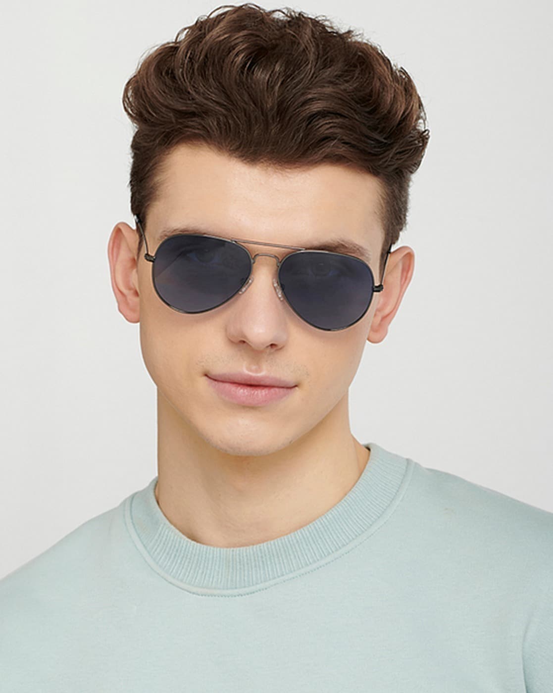 Buy Black Cancun Aviator Sunglass Online - Hidesign