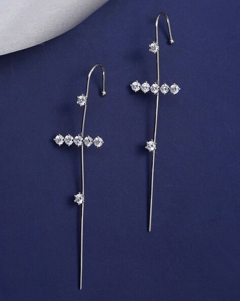 Effy Classique 14K White Gold Diamond Earrings – effyjewelry.com
