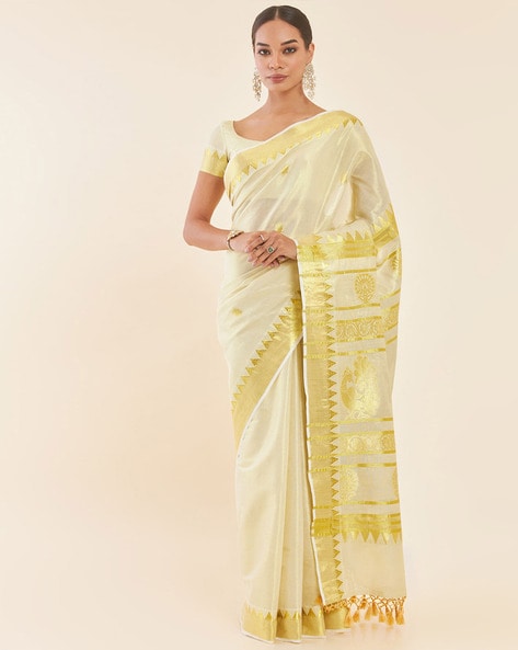 Kerala Kasavu Sarees - Mirraw