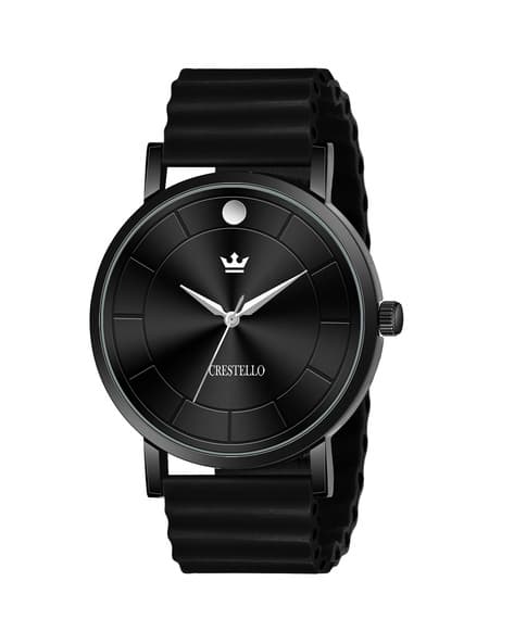 Crestello Men Analogue Watch-CR-BLK028SLC-BLK