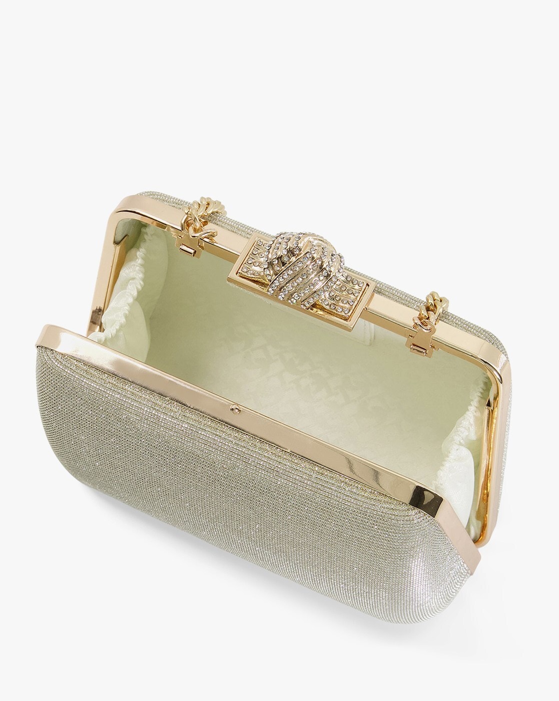 Dune everlina clutch online bag gold