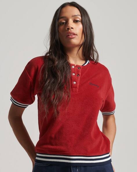 SUPERDRY Vintage Towelling Polo T-Shirt