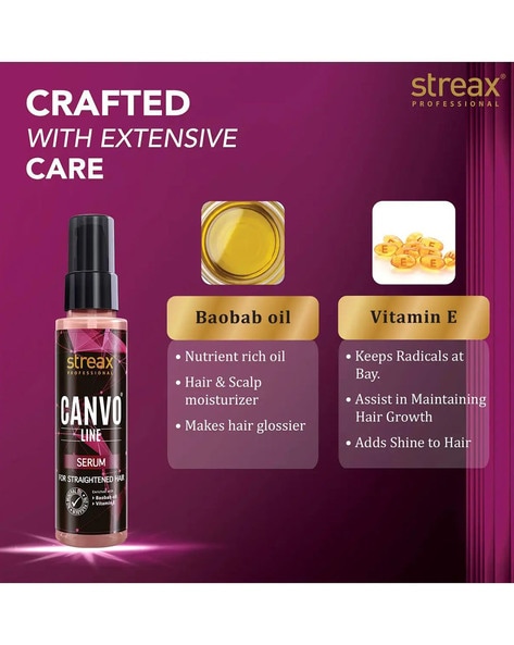 Streax canvo line hair clearance straightening