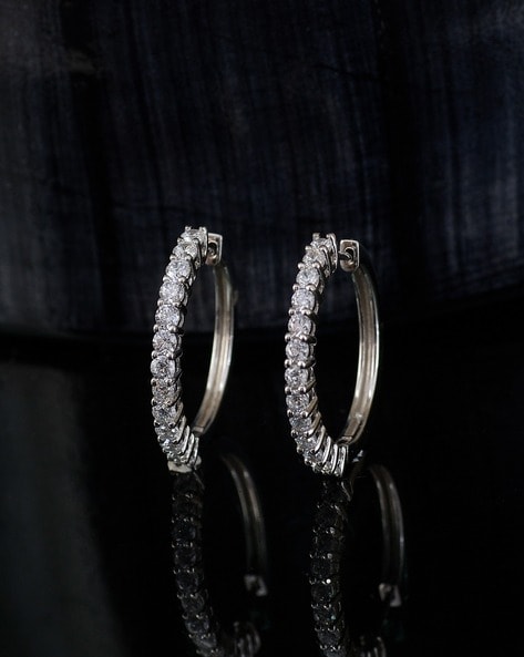 WKOUD 1 Pairs Stainless Steel Mens Womens Hoop Earrings Clip On CZ  Non-Piercing Earrings Set - AliExpress
