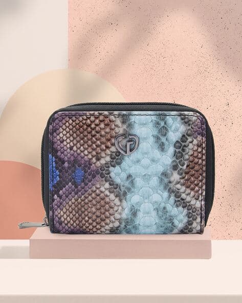CAPRESE Women Reptilian Pattern Zip-Around Wallet