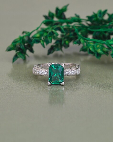 Buy Afsha Stone Emerald Ring Online at Best Prices in India | Flipkart.com