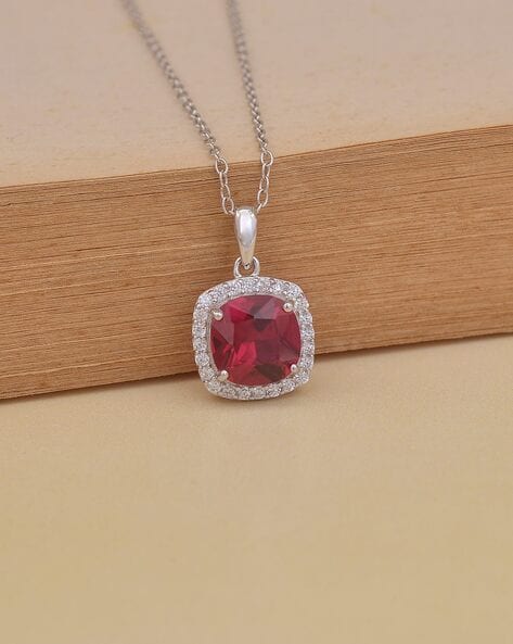 925 Silver Fashion Oval Shape With Inclusions Red Color Artificial Ruby  14*19mm 18ct Main Stone Jewelry For Pendant Necklace - Pendants - AliExpress