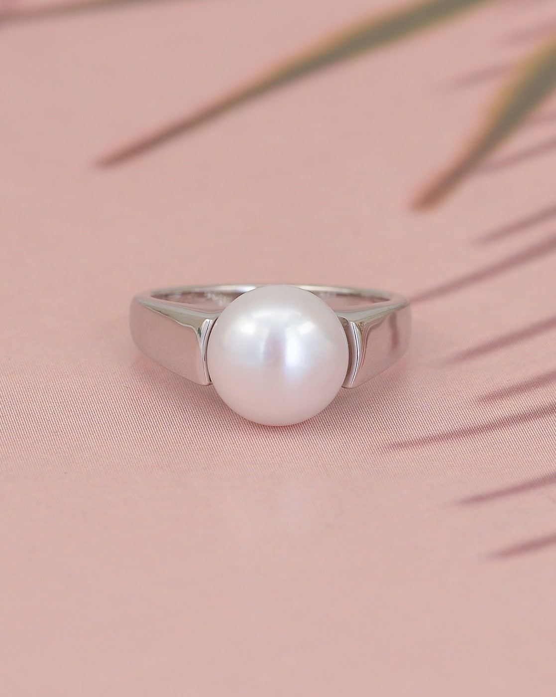 Fashion Wedding Ring Women 925 Silver Jewelry White Pearl Ring Sz 6-10 |  eBay