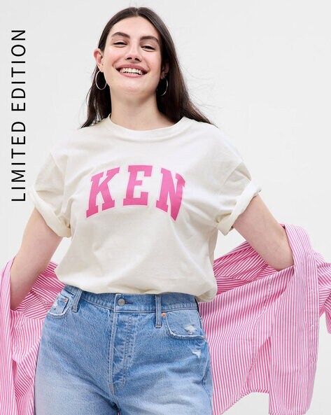 Barbie Ken Crew-Neck Relaxed Fit T-Shirt