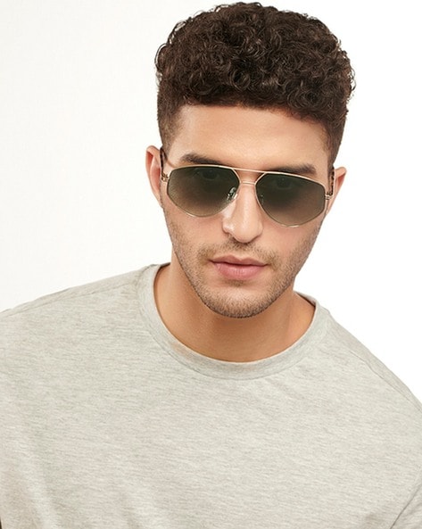 Shop online for Gold Brown Full Rim Rectangle John Jacobs DYNACHROMIC JJ  S13967-C2 Sunglasses-Whitby