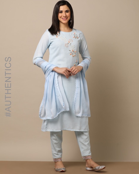 Buy Pant Suit For Women - Sky Blue