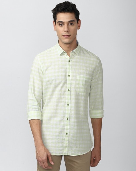 Buy Green Shirts for Men by VAN HEUSEN Online