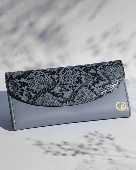 CAPRESE Women Reptilian Pattern Tri-Fold Wallet