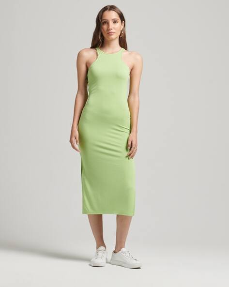 green emerald velvet dress Superdry Women's Kala Smocked Midi Dress, Green (Green AOP I6q), L: Buy  Online at Best Price in UAE