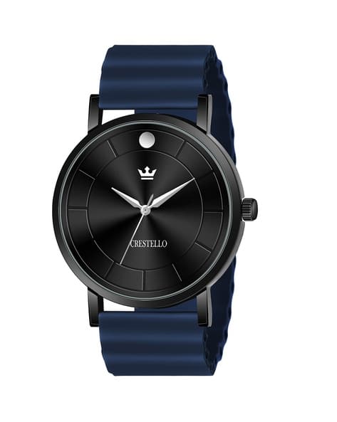 Crestello Men Analogue Watch-CR-BLK028SLC-BLUE