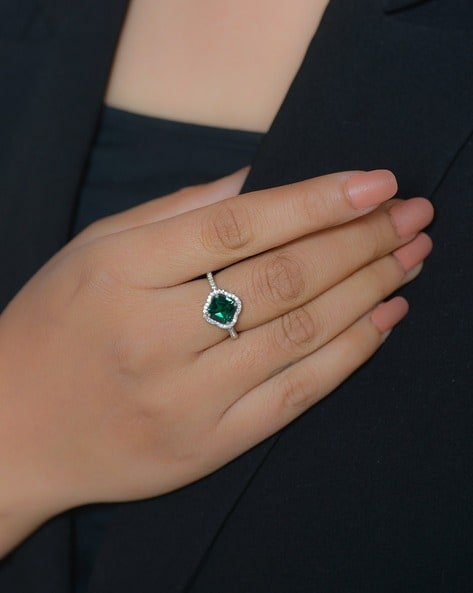 Emerald & Diamond Ring – Coin and Jewelry Gallery