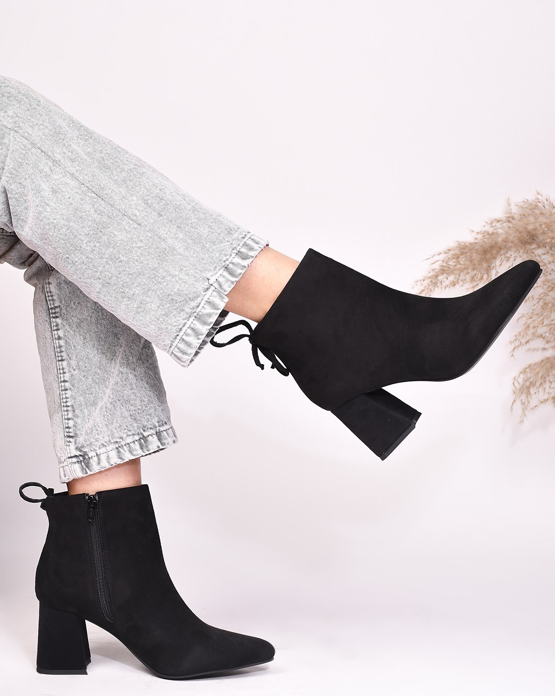 IetpShops Morocco - Black 'Yuliana' suede heeled ankle boots Stuart  Weitzman - Nano X2 Training Shoes Ladies