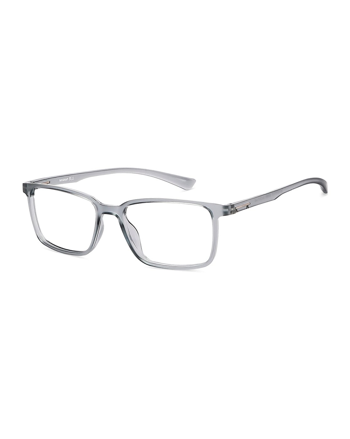 Transparent Silver Full Rim Rectangle Lenskart Air fusion LA E15308-C3  Eyeglasses at LensKart.com