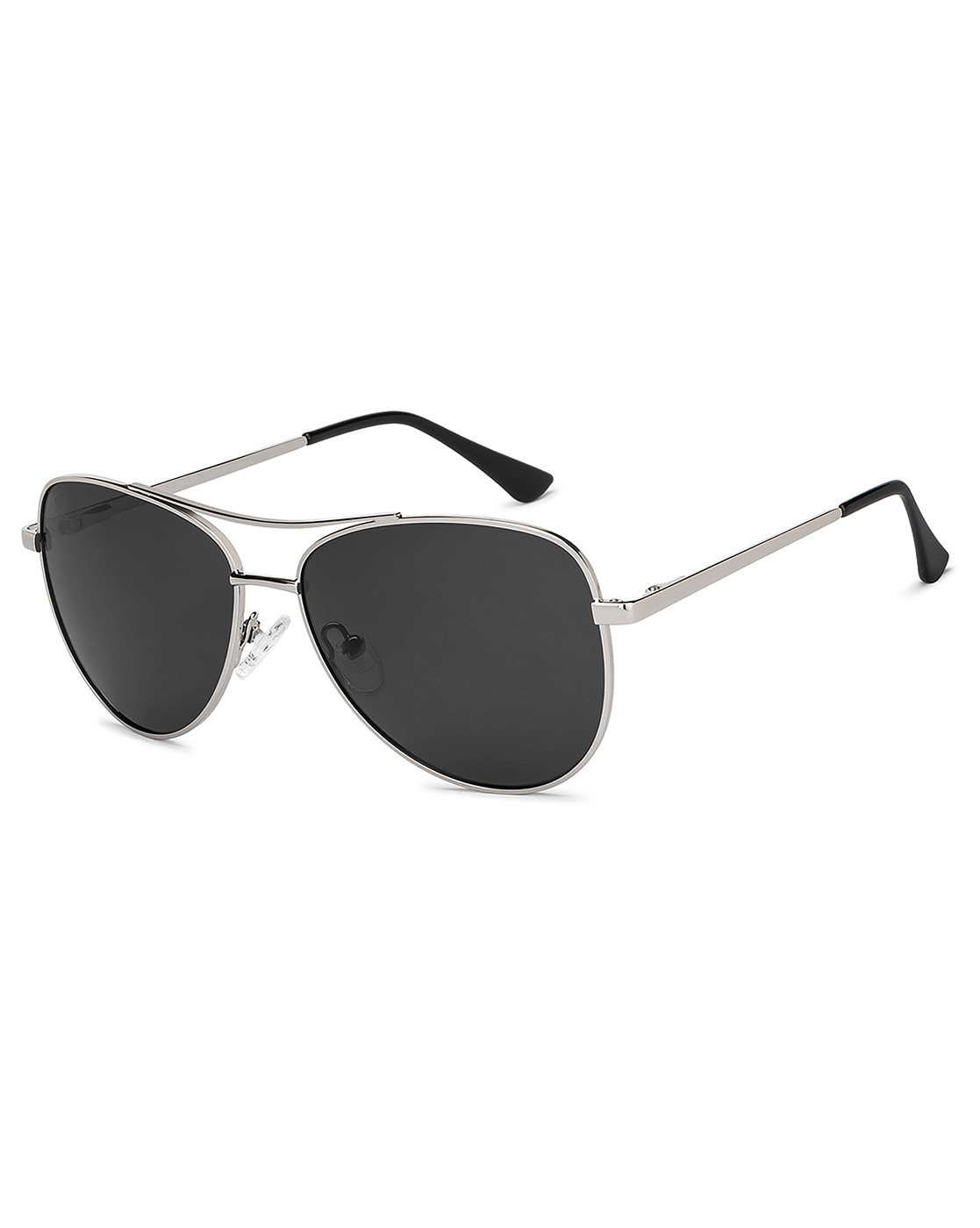 Silver polarized aviator outlet sunglasses