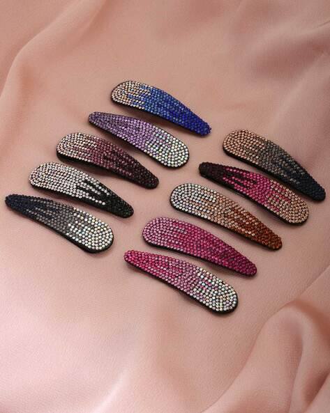MATCHITT Pack of 10 Stone-Studded Hair Pins