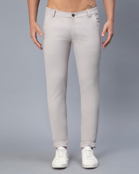 Buy Blackberrys Grey Skinny Fit Printed Trousers for Mens Online @ Tata CLiQ