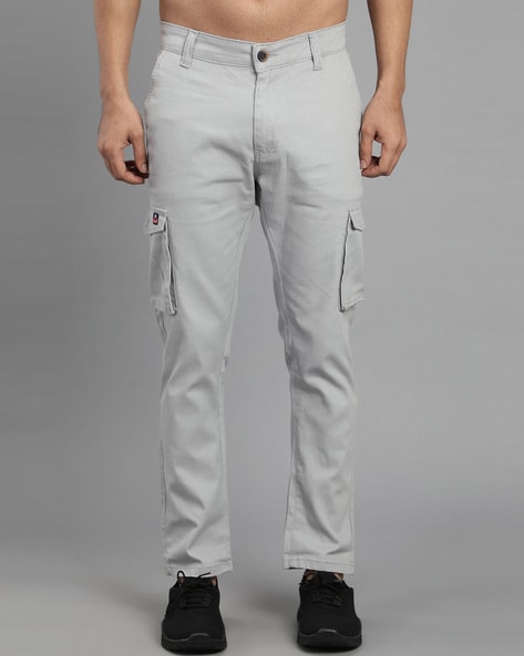 Flat-Front Straight Fit Cargo Pants