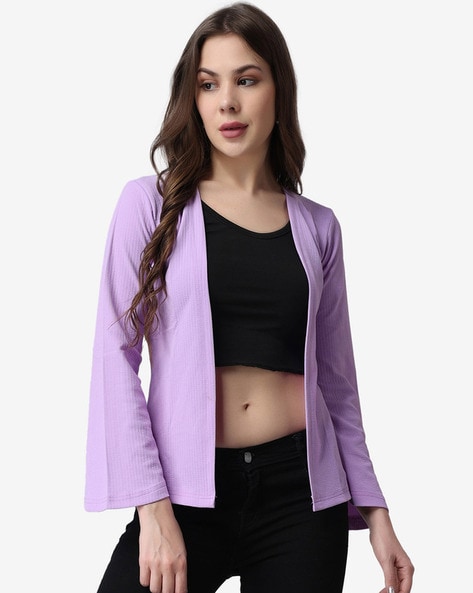 Buy Lavender Shrugs Jackets for Women by POPWINGS Online Ajio