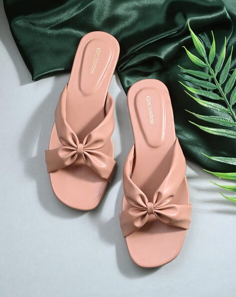 Gemma bow 2024 slide sandals