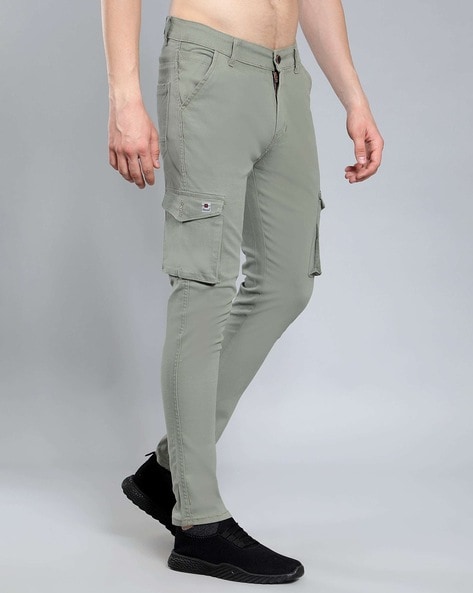 Solid Olive Men Cotton Cargo Pant, Regular Fit at Rs 450/piece in Barasat |  ID: 2852606950891