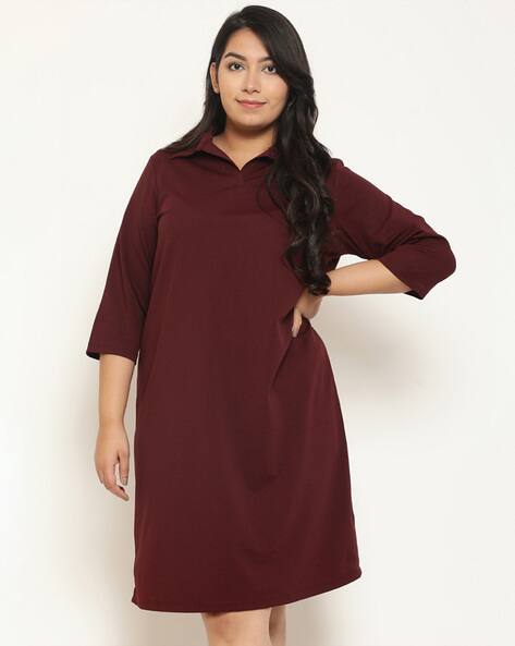 Polo Dress with Side-Slit