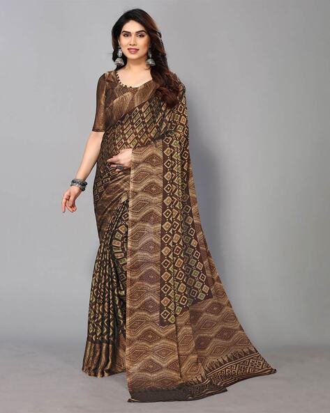 South Indian Silk Saree | Coffee Pure Soft Silk South Indian Saree with  Attractive Blouse – Glamatyou Fashion