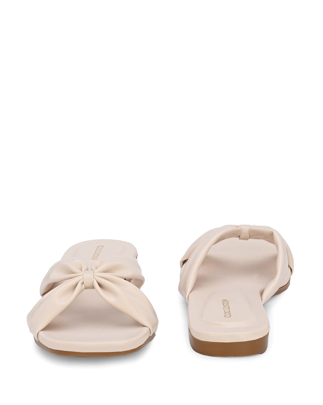 Buy Rag & Co Off White Strappy Slip On Sandals Online