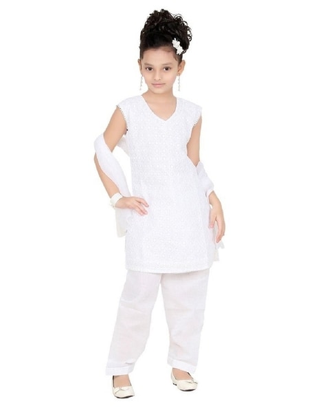 Baby girl outlet white kurta