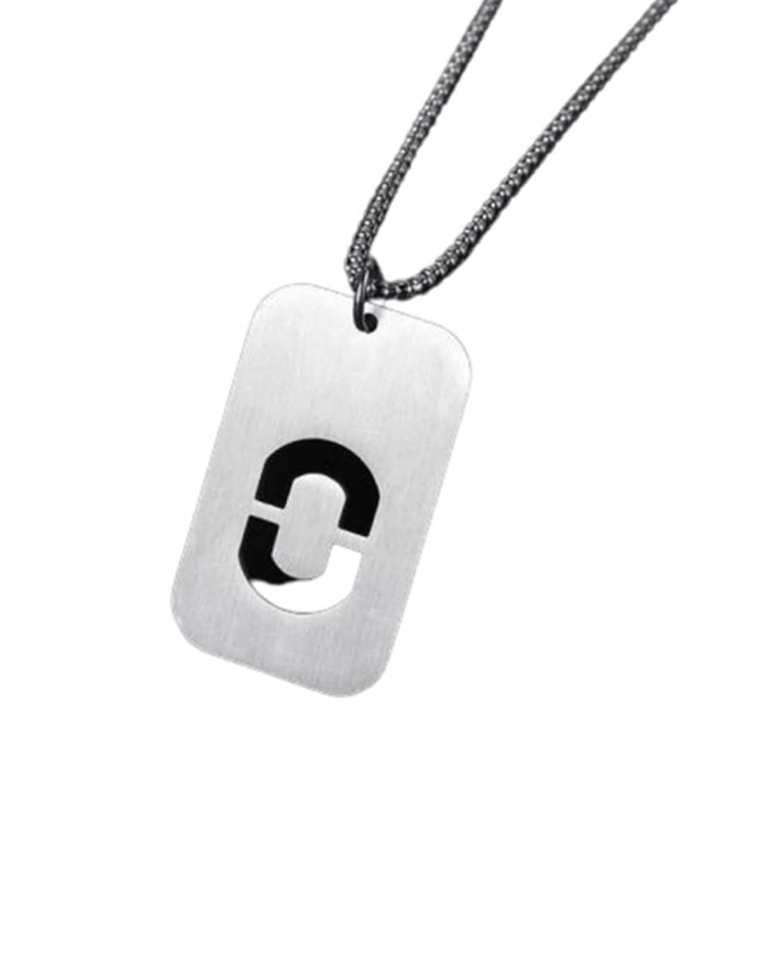 Dainty Serif Initial Necklace — GLDN