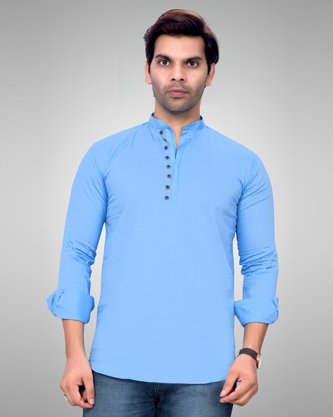 Shirt Kurta with Roll Up Sleeves