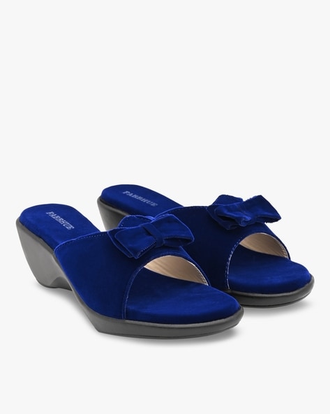 Blue best sale wedge heels