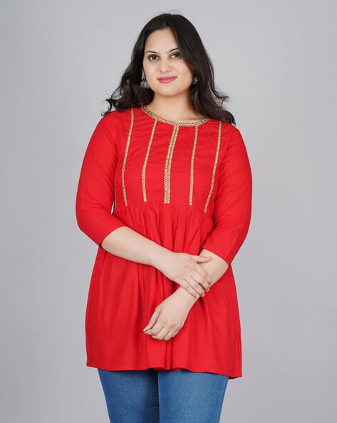Buy Red Tops for Women by ROYAL MARQUE Online