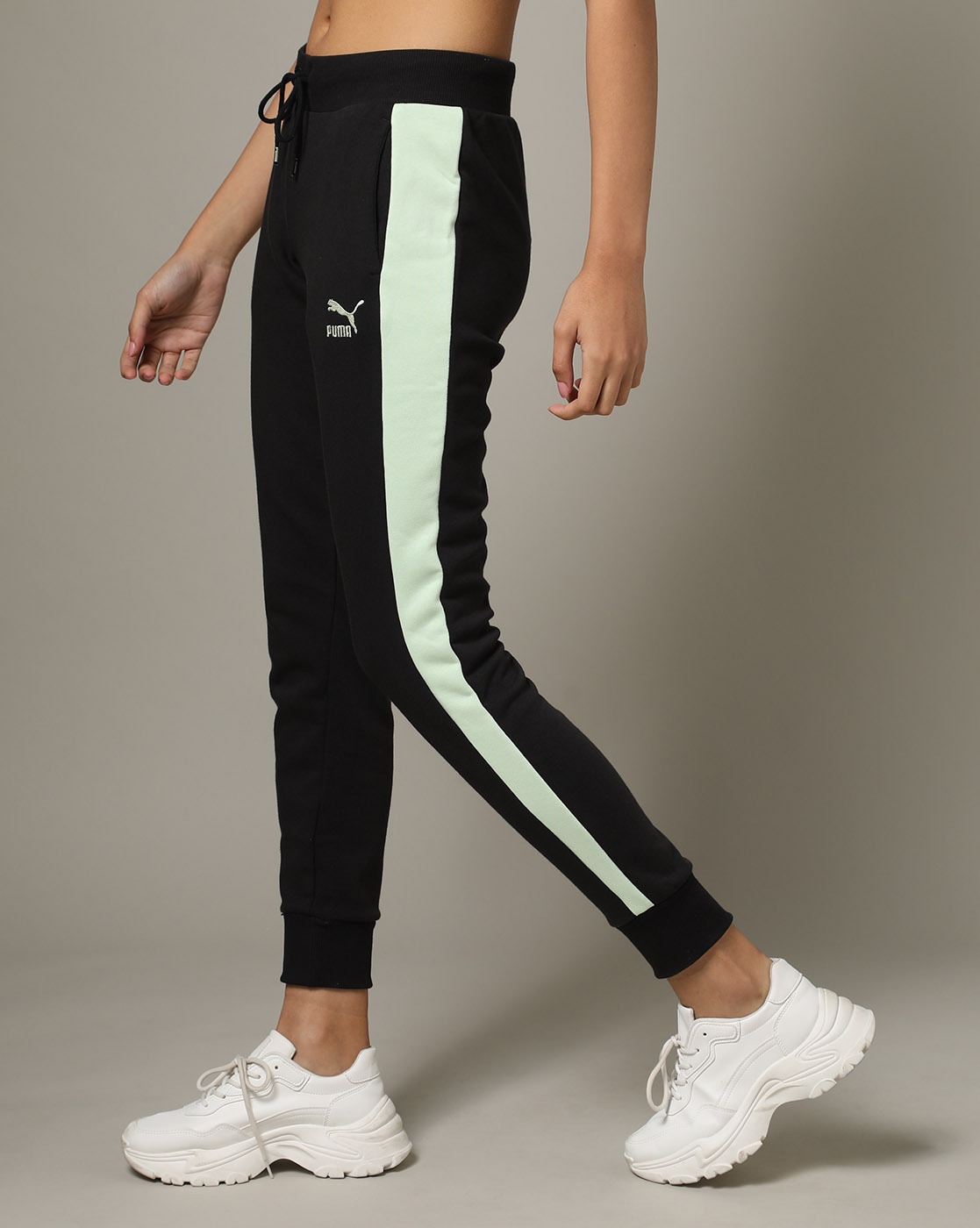 Puma WOMENS Classics T7 Track Pants - BLACK -SMALL - BRAND NEW