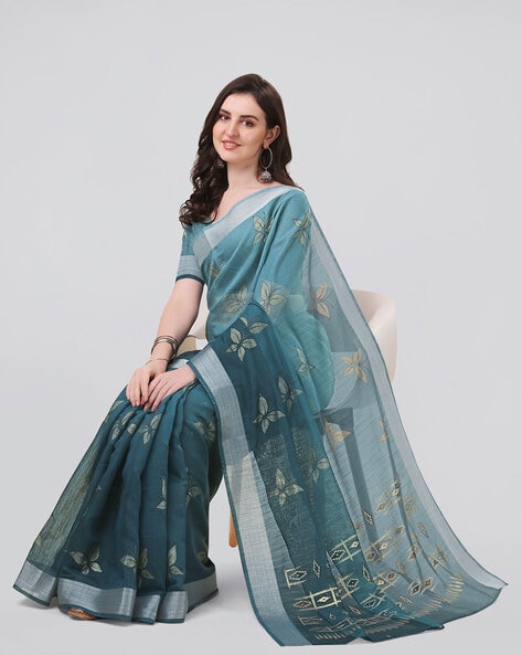 SarahFaashionz - Georgette Butterfly Print Sarees with... | Facebook