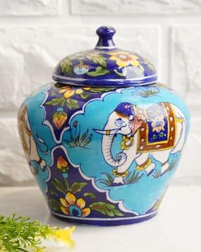 folkstorys Floral Handpainted Vases Jar-picture-38