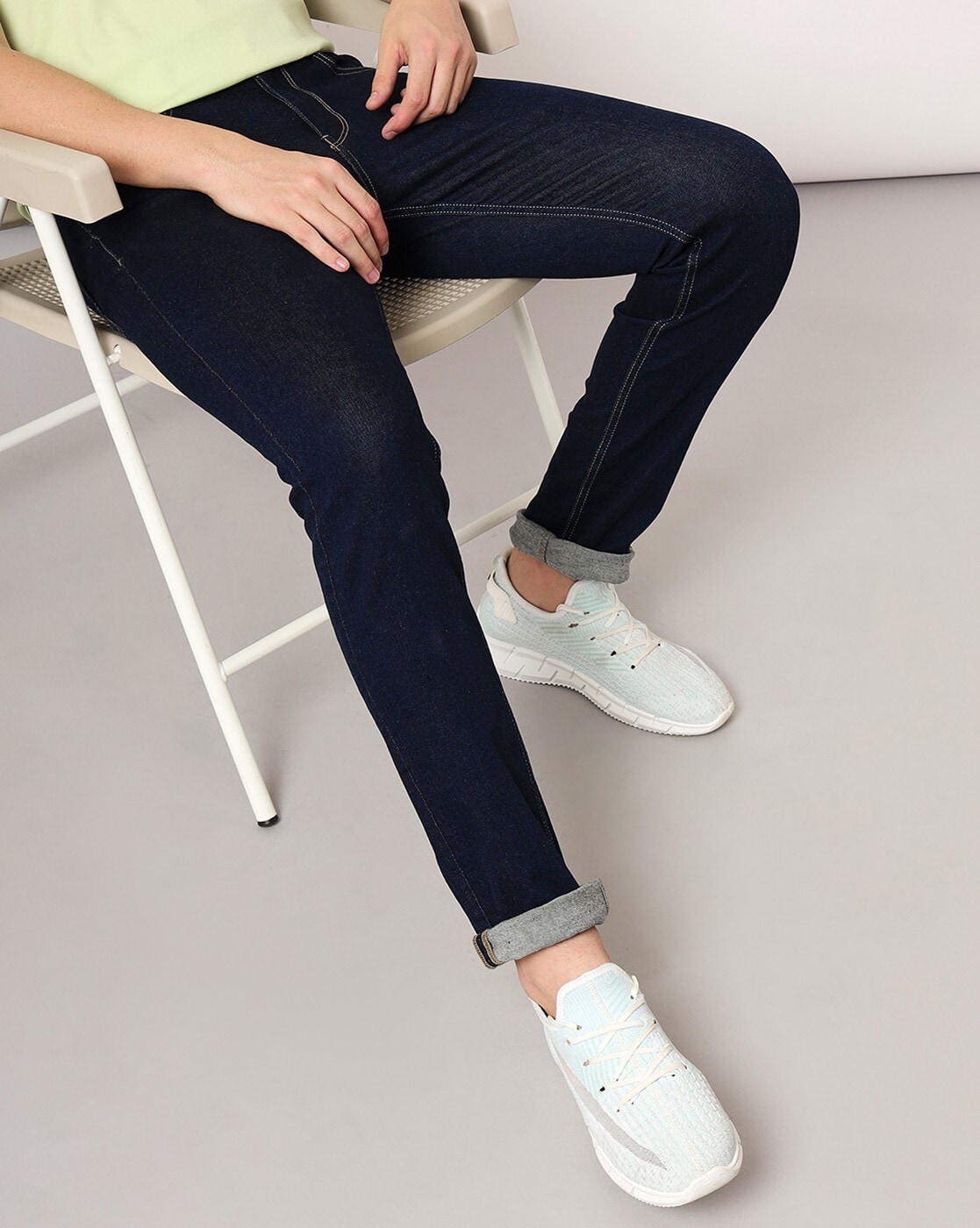 The Flawless Five-Pocket Ankle-Lagoon Wash