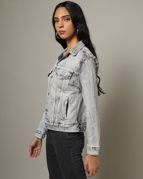 SHOWOFF Grey Denim Jacket