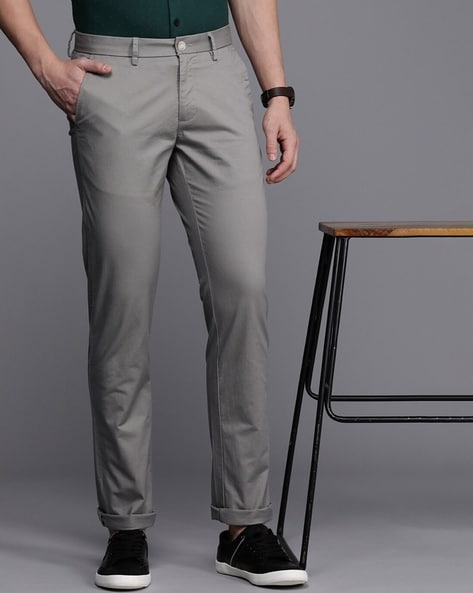 Buy Allen Solly Grey Trousers online