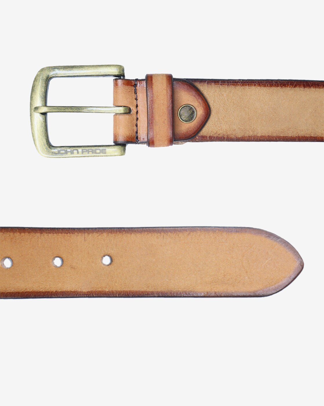 Plus Size Leather Belt with Buckle Closure