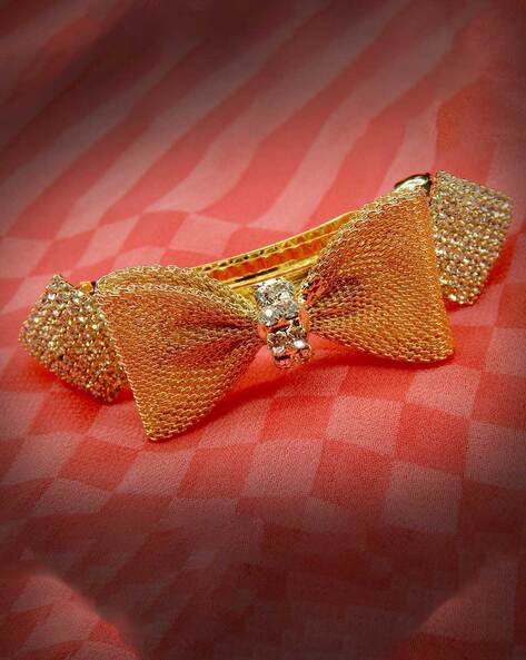 Rebekajewelry Gold Bow French Barrette Yellow Gold