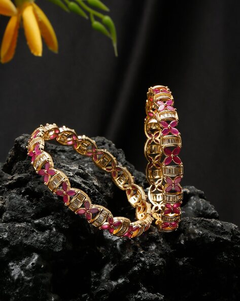 Gypsy LV 5 Strand Pink Cheetah Bracelet Set - My Secret Garden