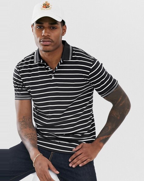 Striped polo shirt clearance outfit