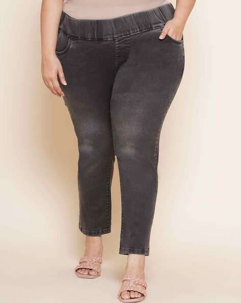 Buy Charcoal Jeans & Jeggings for Women by Kiaahvi Online